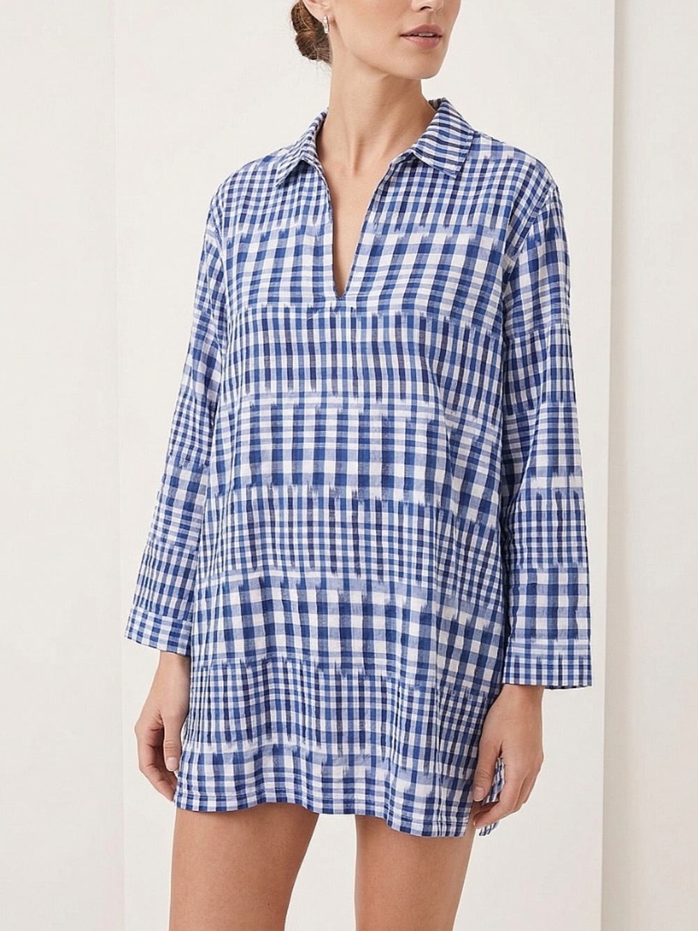 Tommy Bahama Women's Plaid Blouse EUC